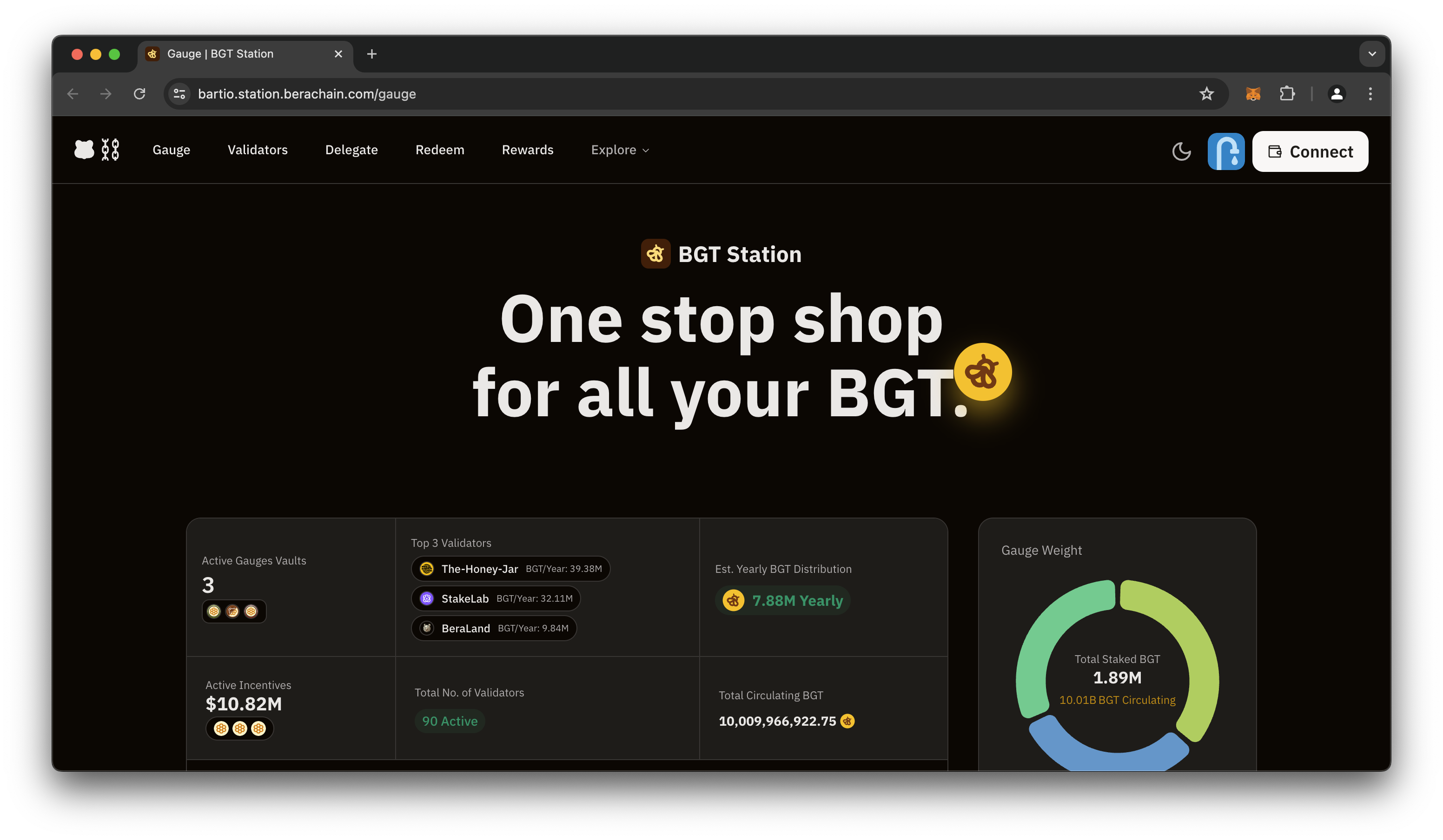 Berachain BGT Station dApp