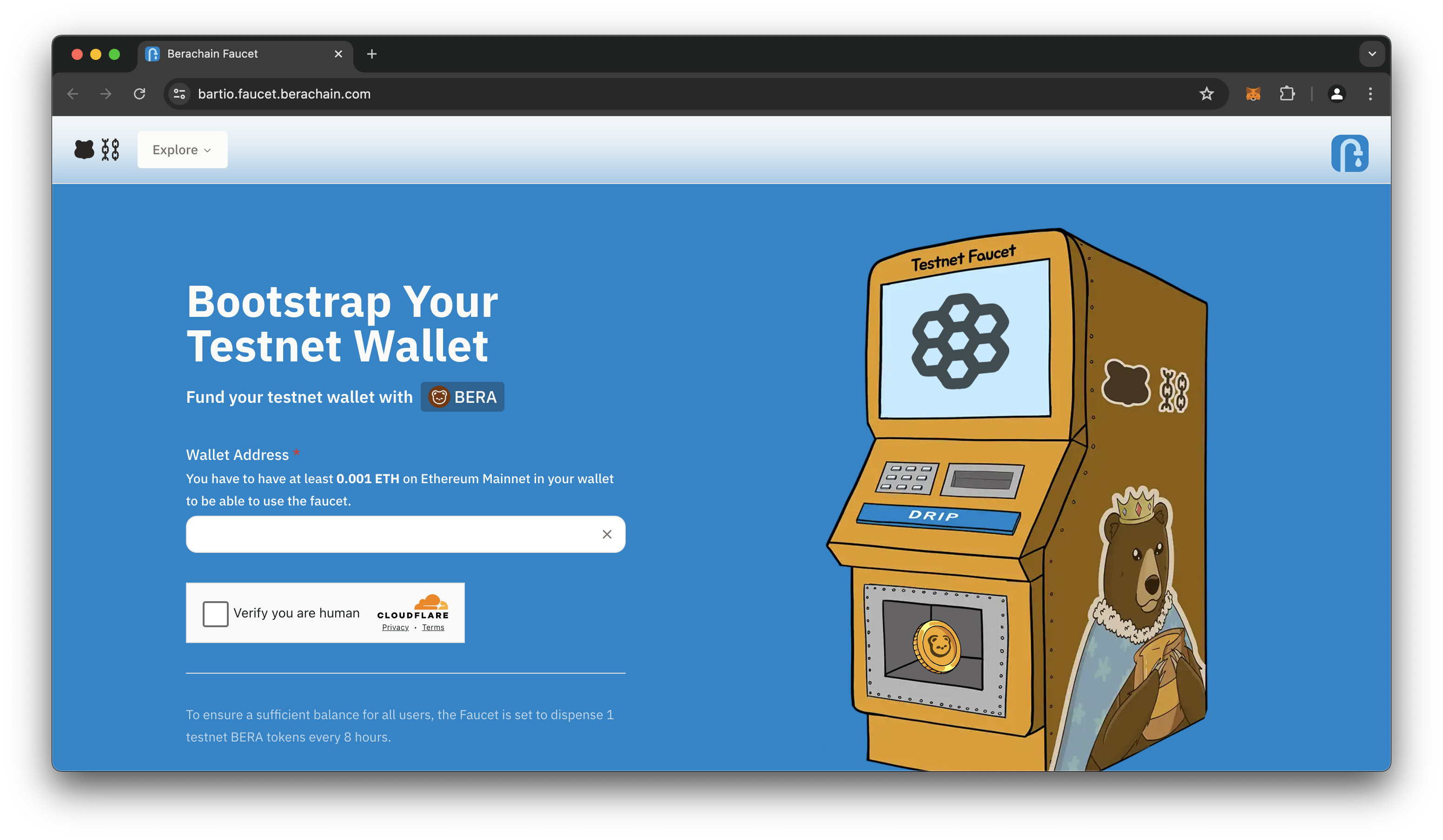 Berachain Testnet Faucet