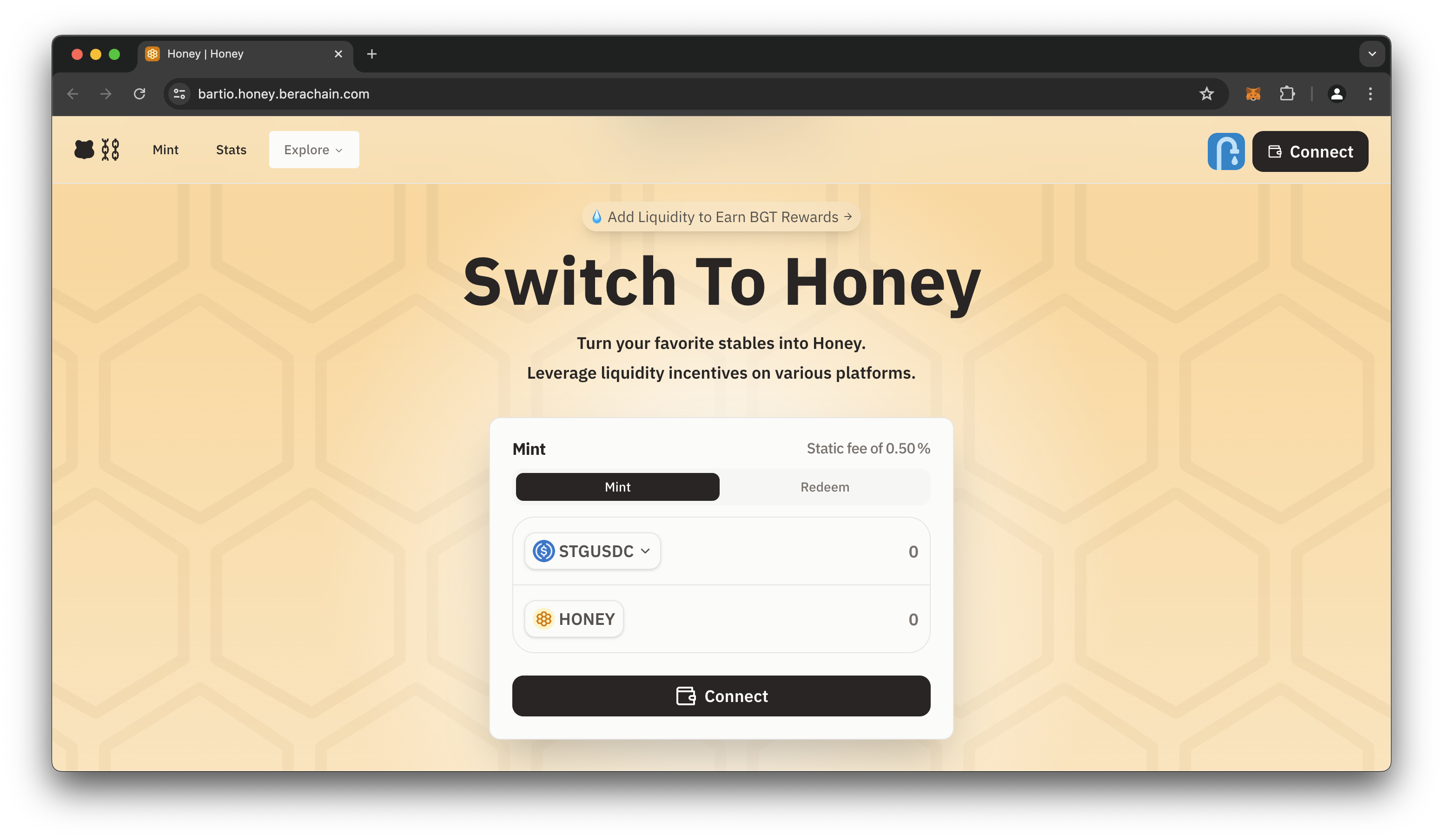 Beracahin Honey Swap dApp